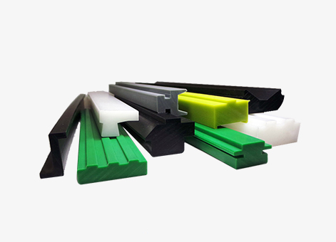 Plastic UHMWPE corner track and chain guide rails