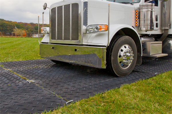 wear resist HDPE 4x8 ft ground heavy duty rubber temporary construction  HDPE plastic road mat Supplier