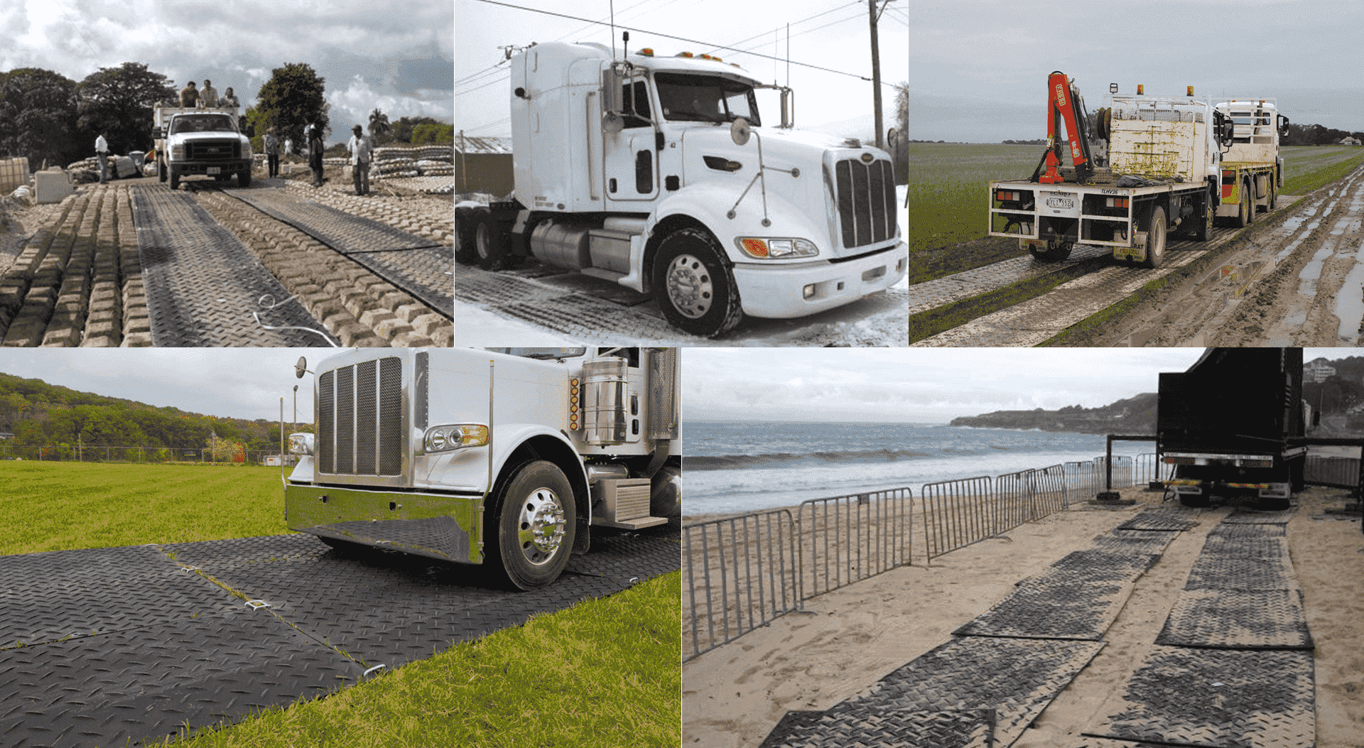 application of ground protection mat